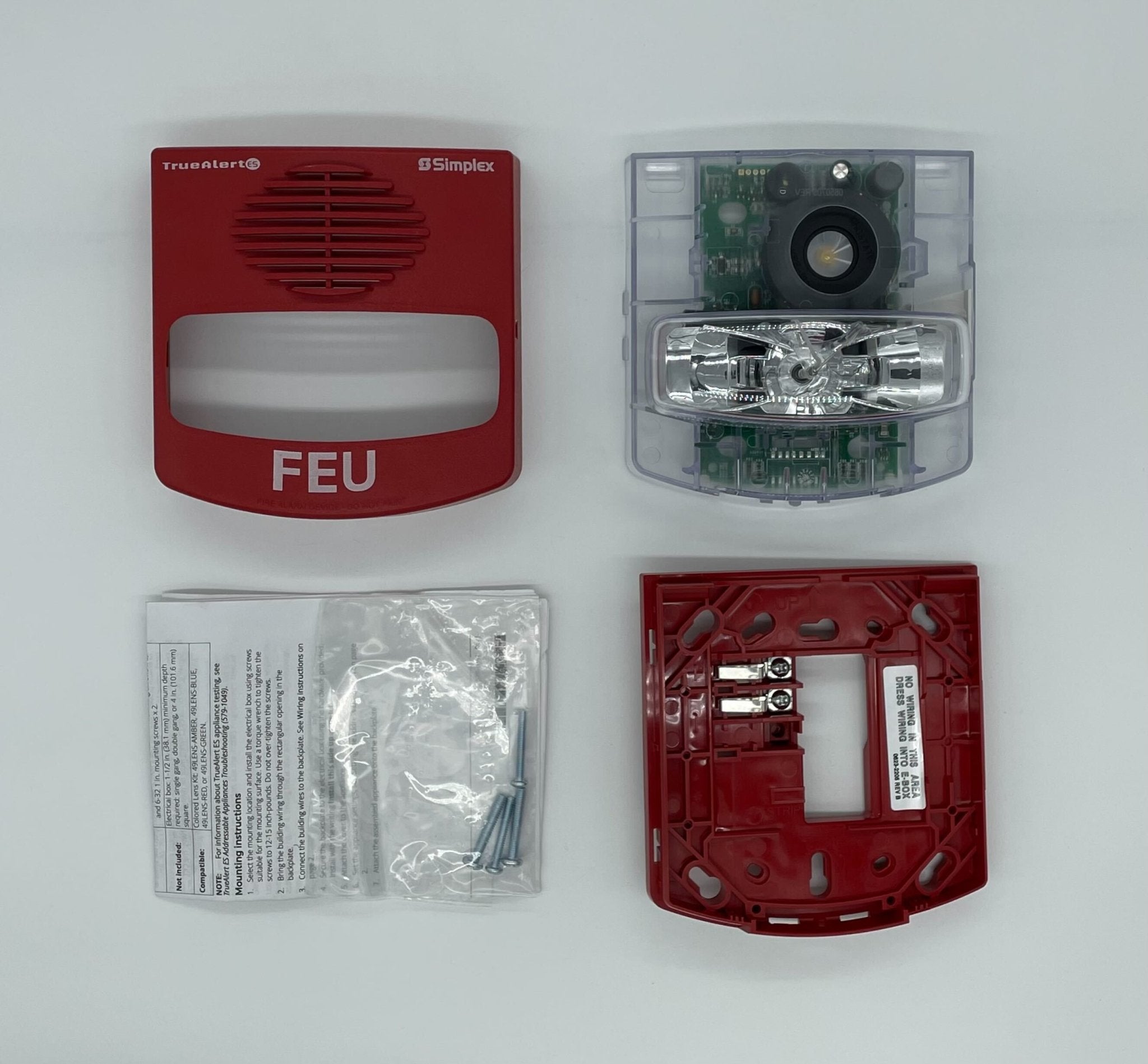 Simplex 49AV-WRQ Wall Red Strobe - The Fire Alarm Supplier