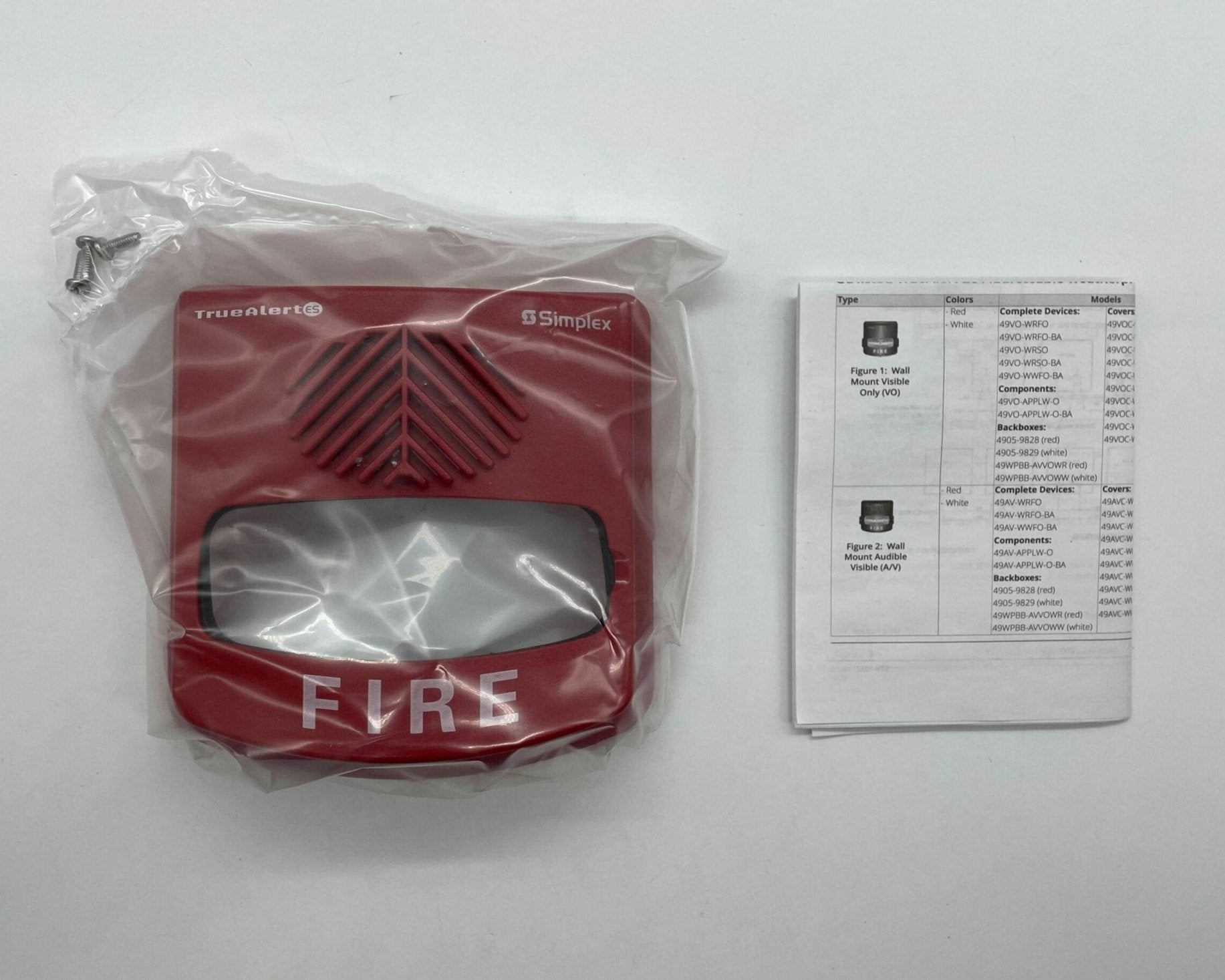 Simplex 49AVC-WRFIRE-O - The Fire Alarm Supplier