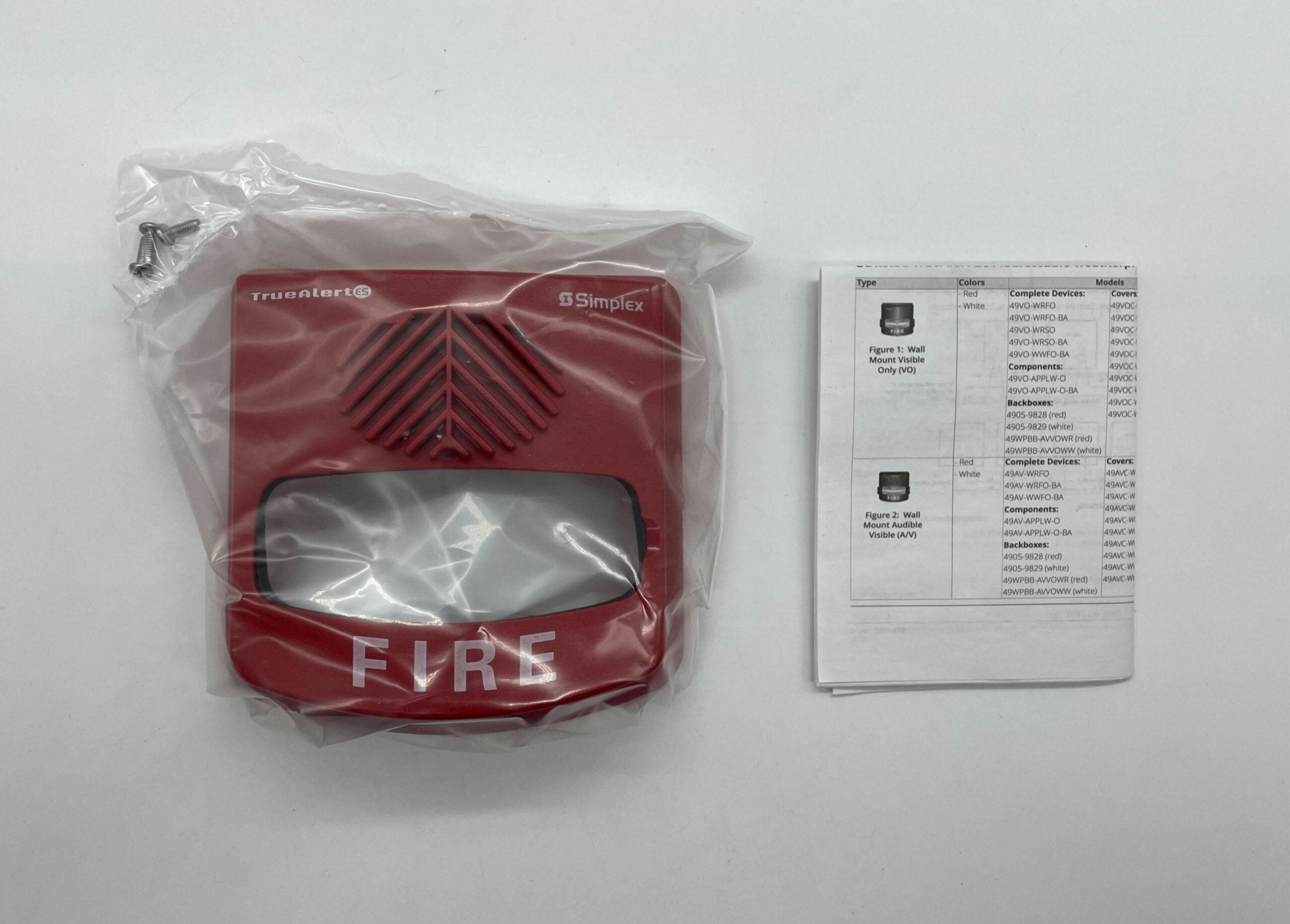 Simplex 49AVC-WRFIRE-O - The Fire Alarm Supplier