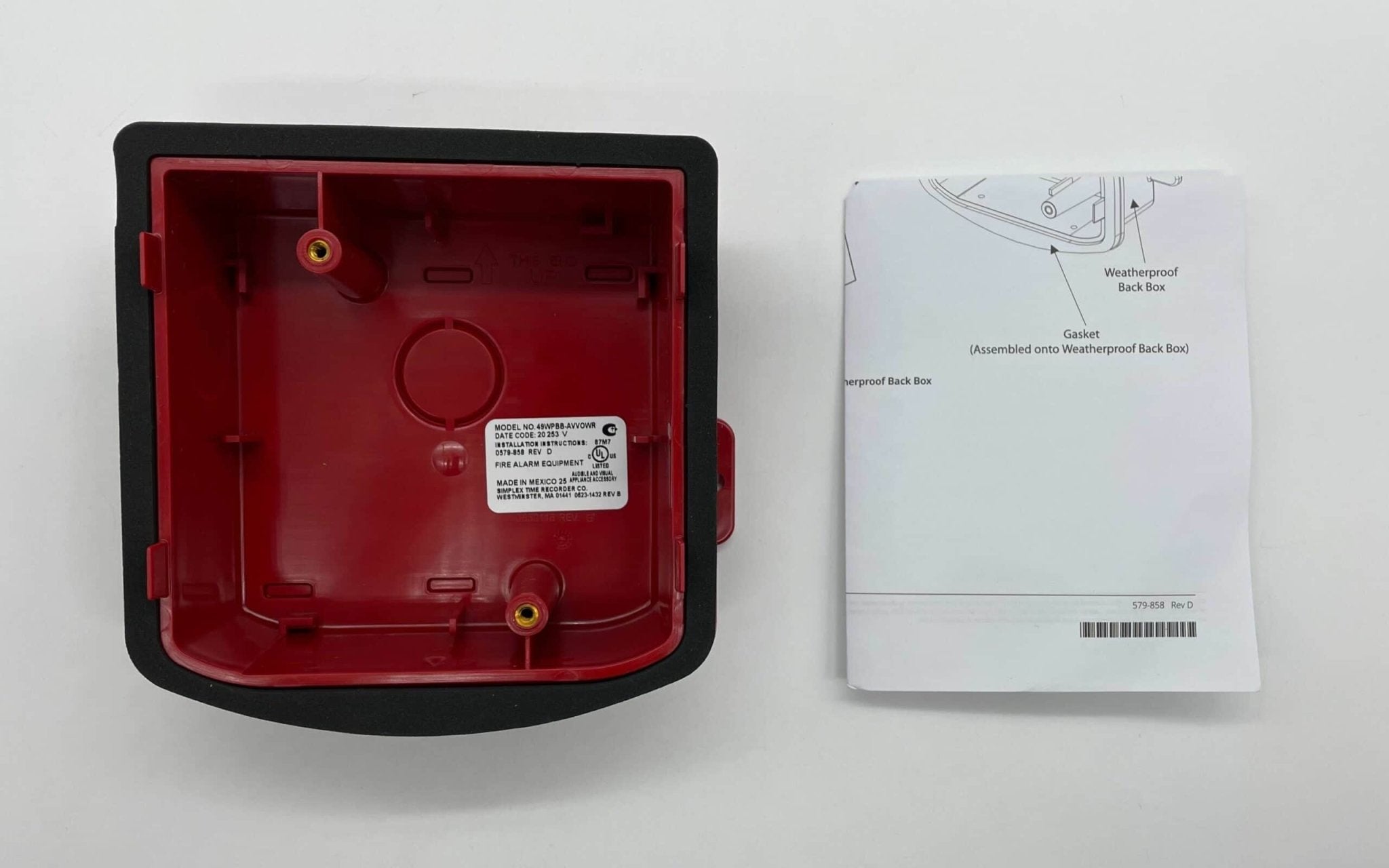 Simplex 49WPBB-AVVOWR Back Box | The Fire Alarm Supplier