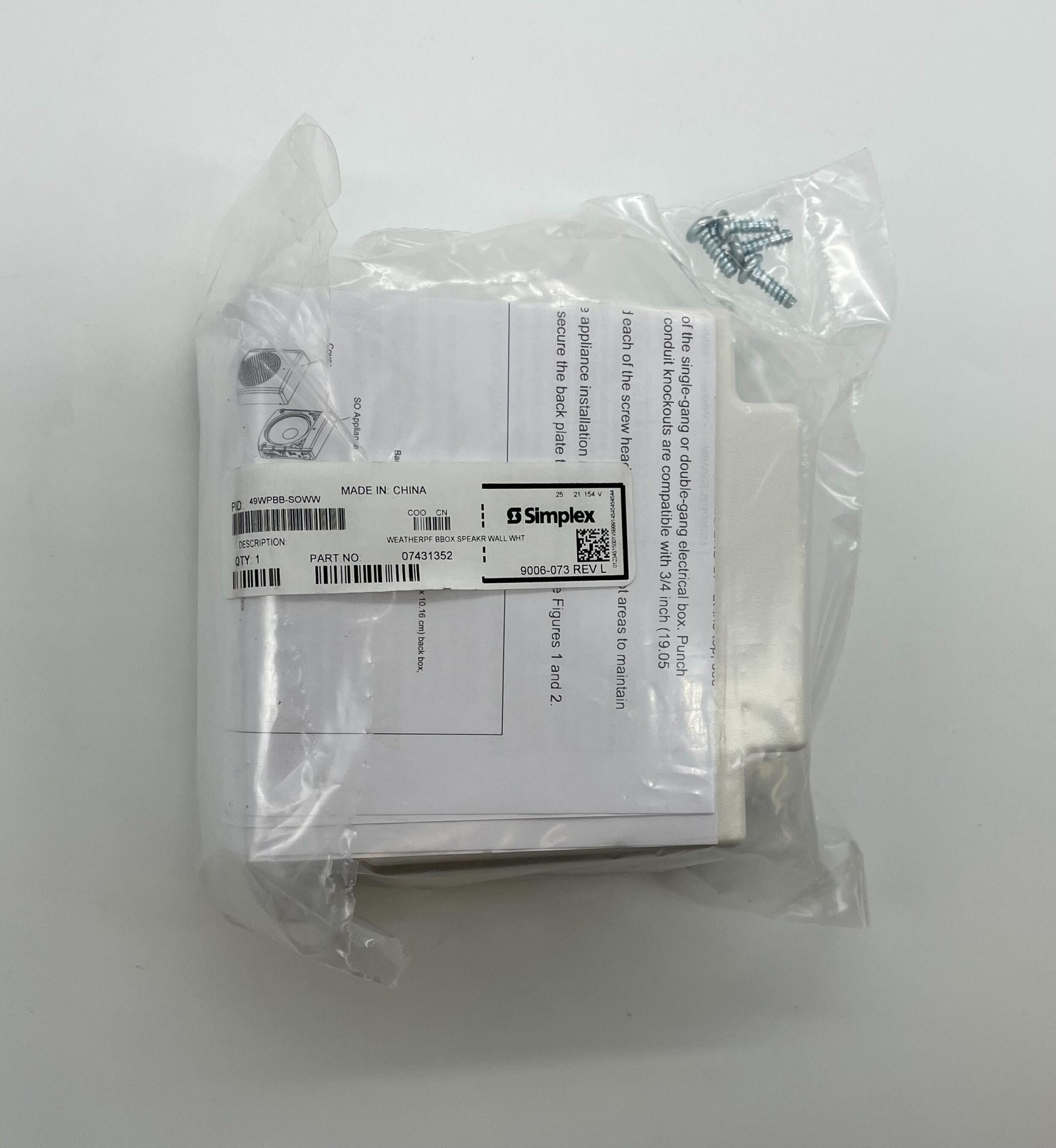 Simplex 49WPBB-SOWW - The Fire Alarm Supplier