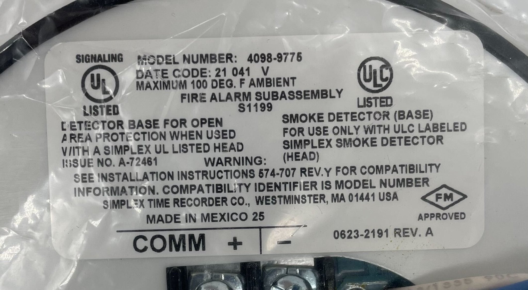 Simplex 4098-9775 - The Fire Alarm Supplier