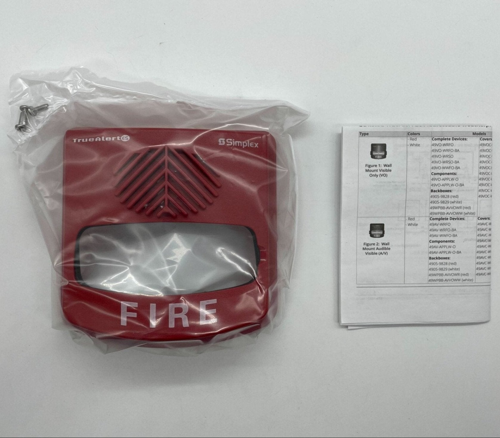 Simplex 49AVC-WRFIRE-O - The Fire Alarm Supplier