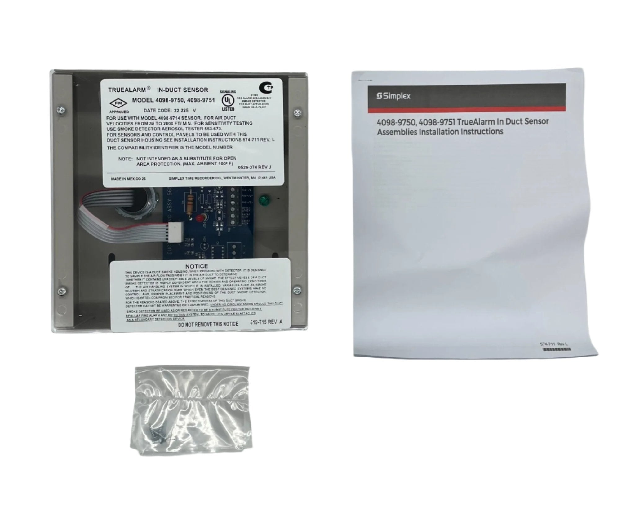 Simplex 4098-9750 SSD In-Duct Sensor - The Fire Alarm Supplier