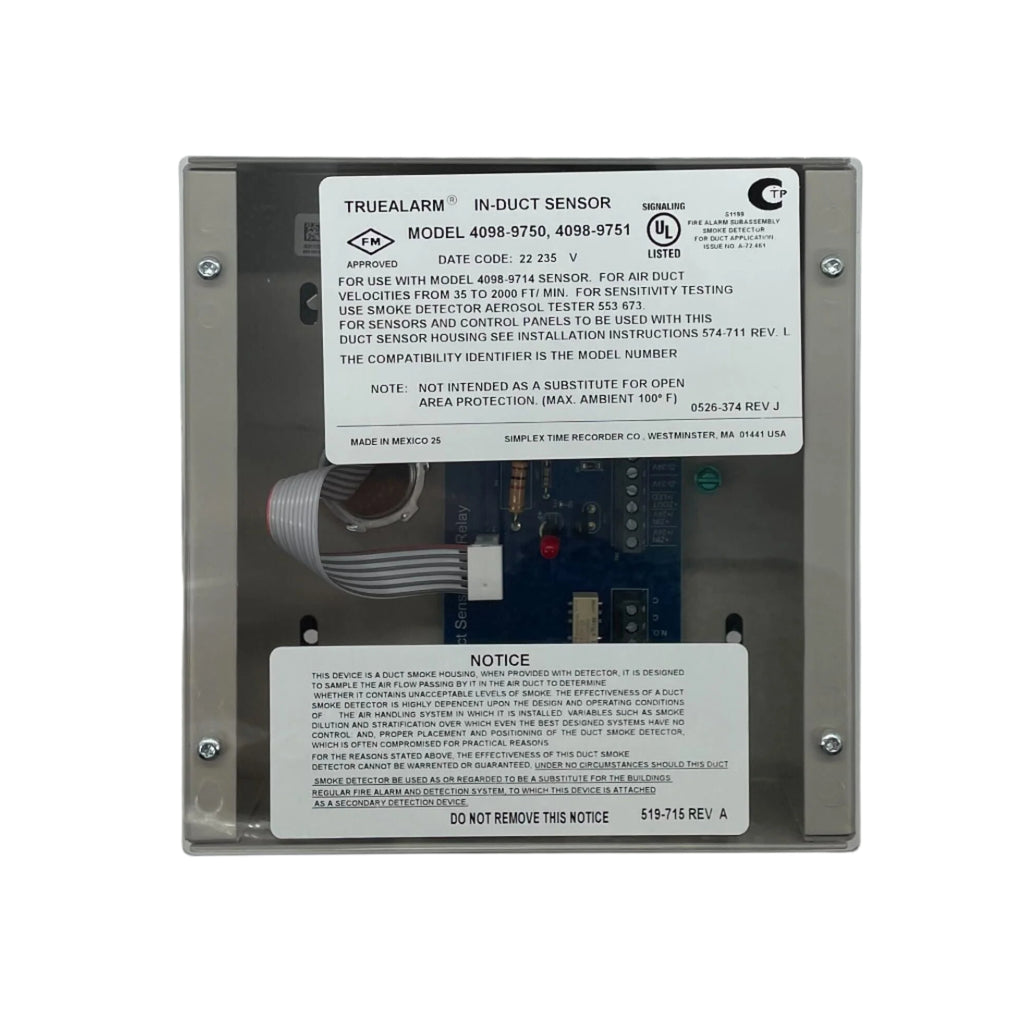 Ssd Sensor Simplex Simplex 4098-9751 SSD In-Duct Sensor Housing