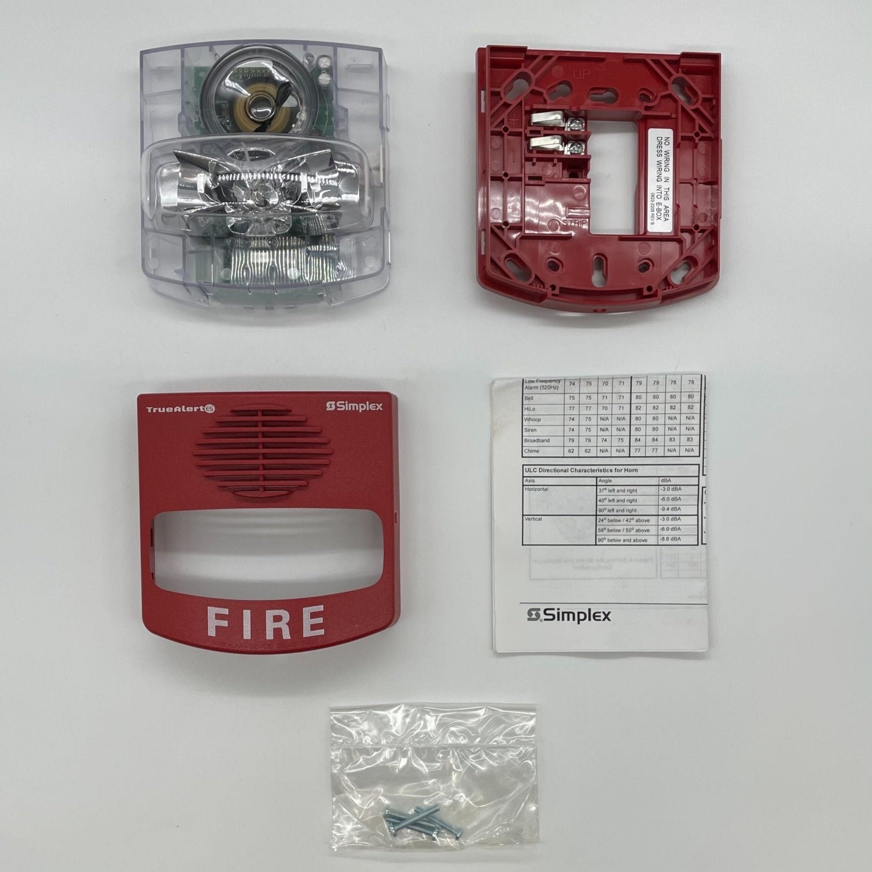 Simplex Truealert Controller Simplex 49MTV-WRF-BA TrueAlert Addressable MultiTone Horn Strobe - The ...