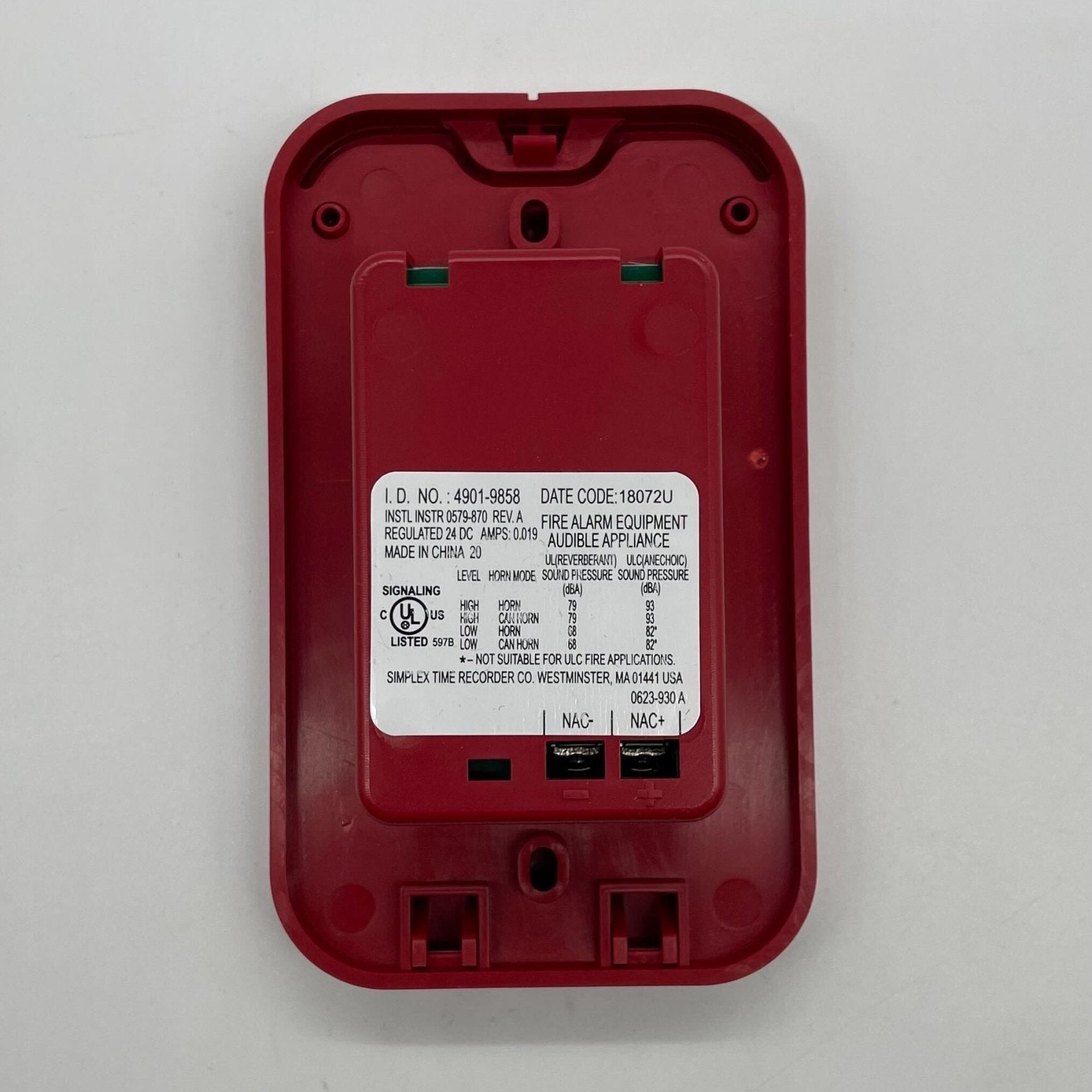 Simplex 4901-9858 Red Mini-Horn - The Fire Alarm Supplier