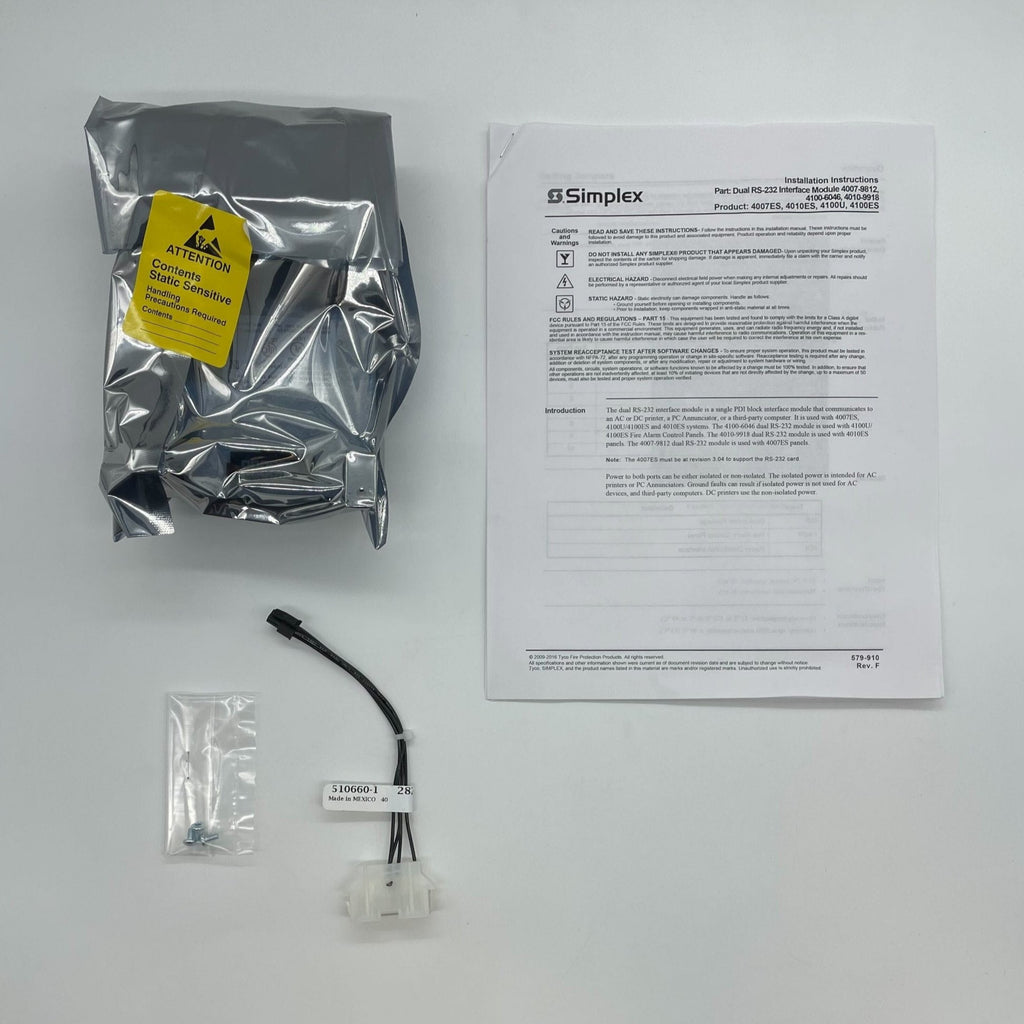 Simplex Dual Input Module Simplex 4007-9812 Dual RS232 Module - The Fire Alarm Supplier