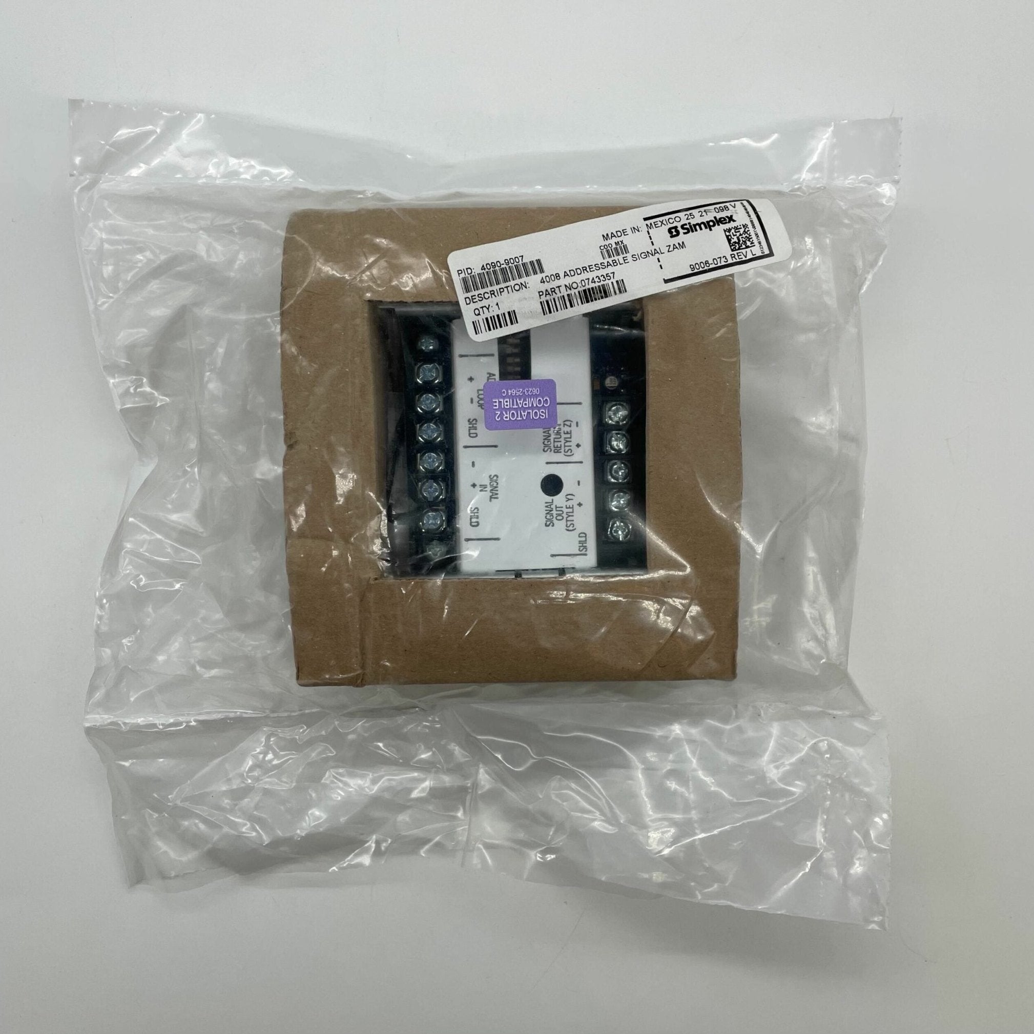 Simplex 4090-9007 Signal Individual Addressable Module (IAM)