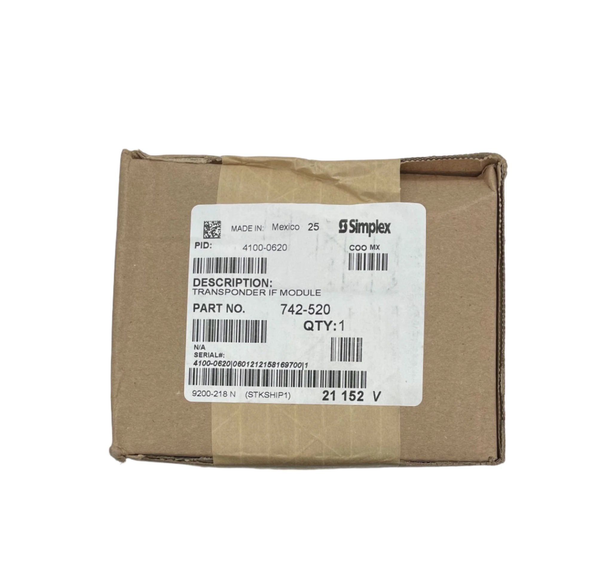 Simplex 4100-0620 4100ES Basic Transponder Interface Card - The