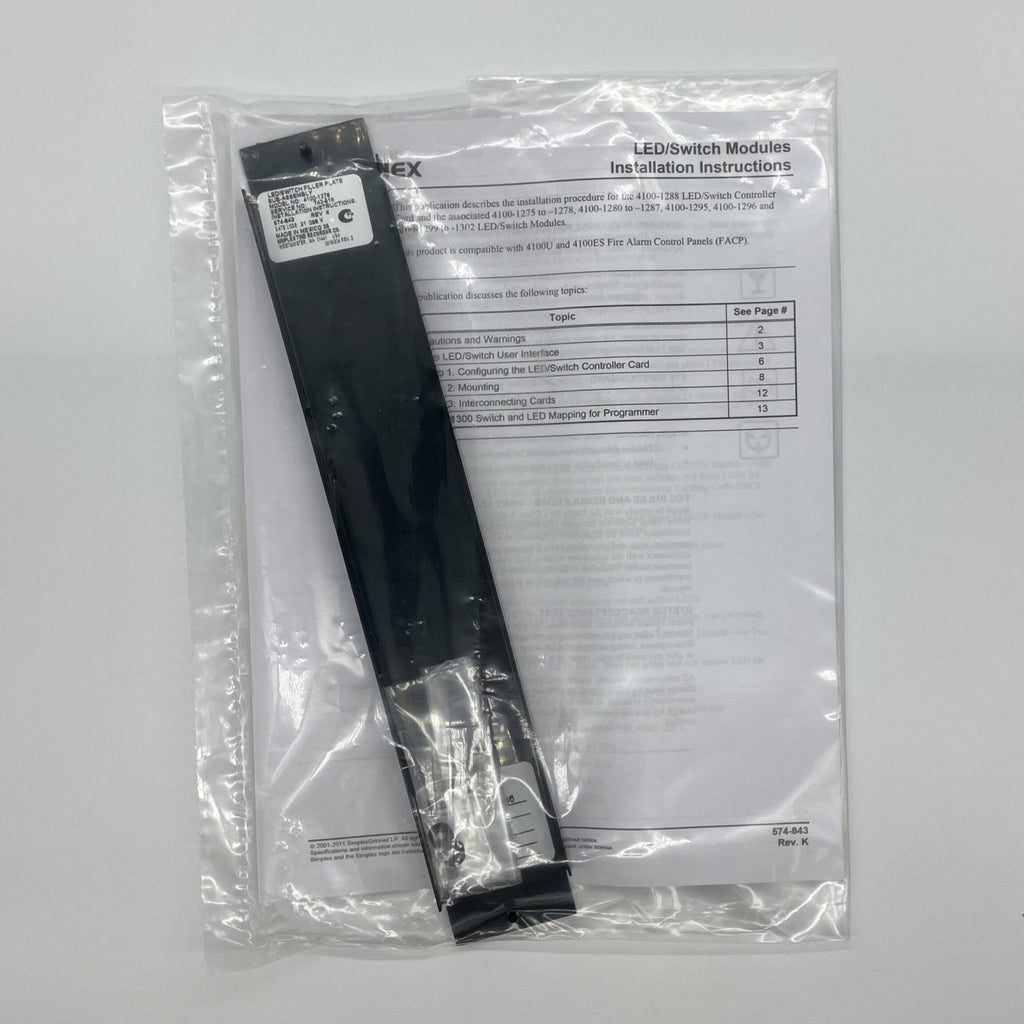 Simplex 4100-1279 Blank Display Module - The Fire Alarm Supplier