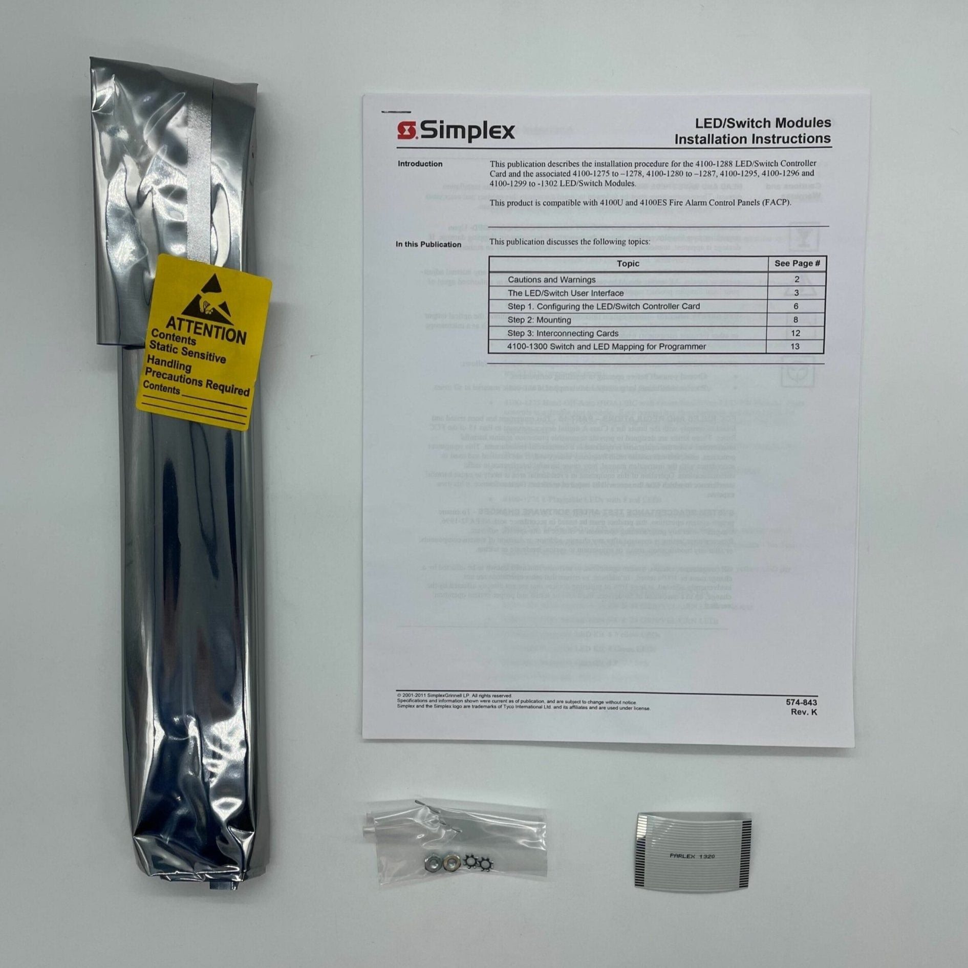 Simplex 4100-1280 8 Switch, 8 Red Led Module - The Fire Alarm Supplier