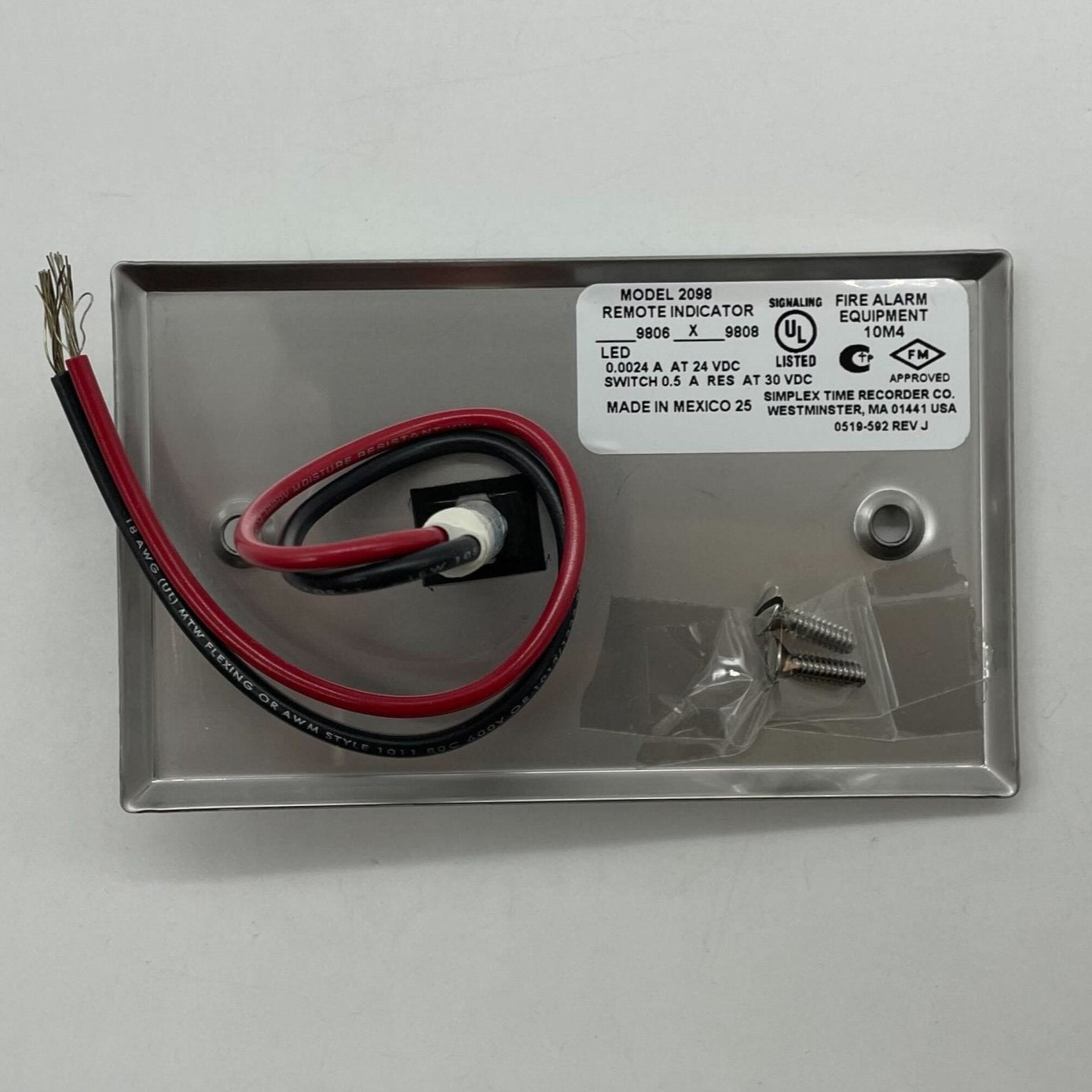 Simplex 2098-9808 Remote Alarm Indicator - The Fire Alarm Supplier