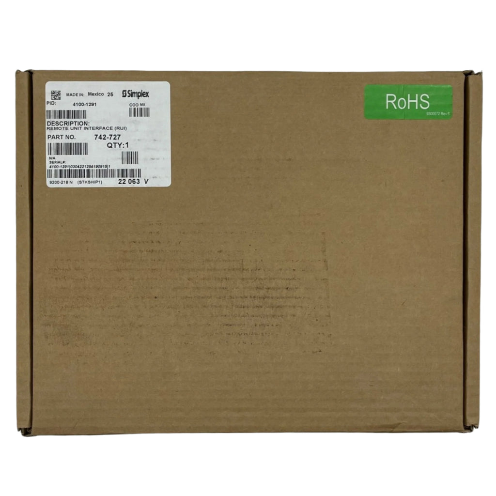 Remote Ffp Simplex Simplex 4100-1291 (742-727) Remote Unit Interface - The Fire Alarm Supplier