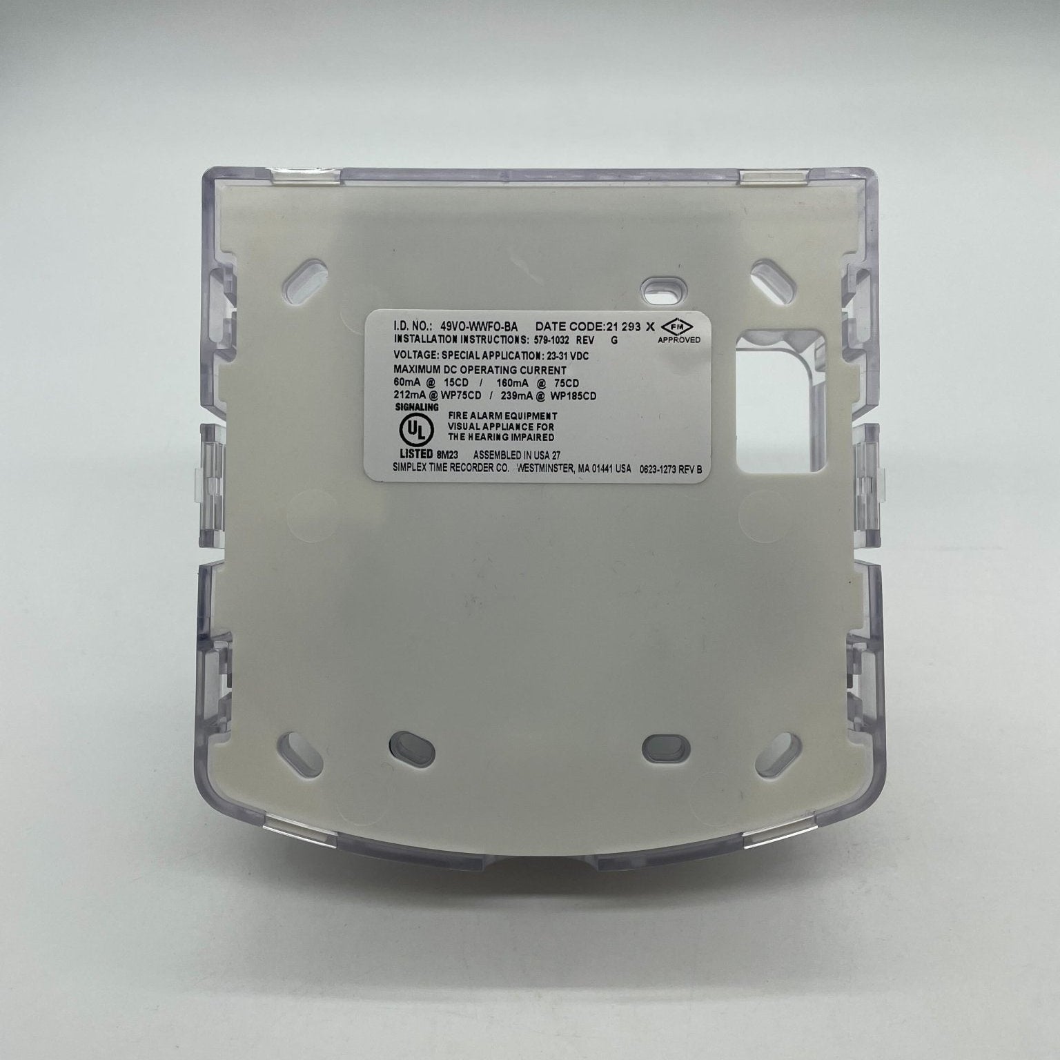 Simplex 49VO-WWFO-BA - The Fire Alarm Supplier