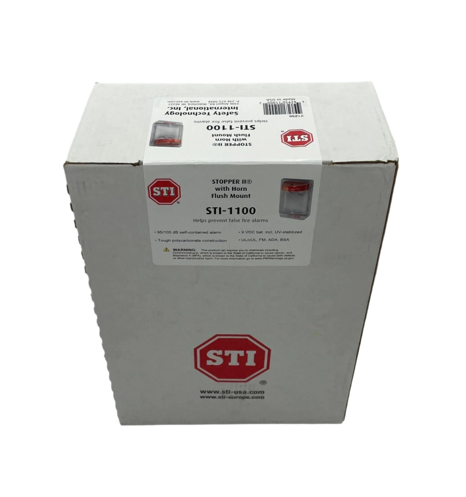 STI-1100 With Horn Flush Mount, Fire - The Fire Alarm Supplier