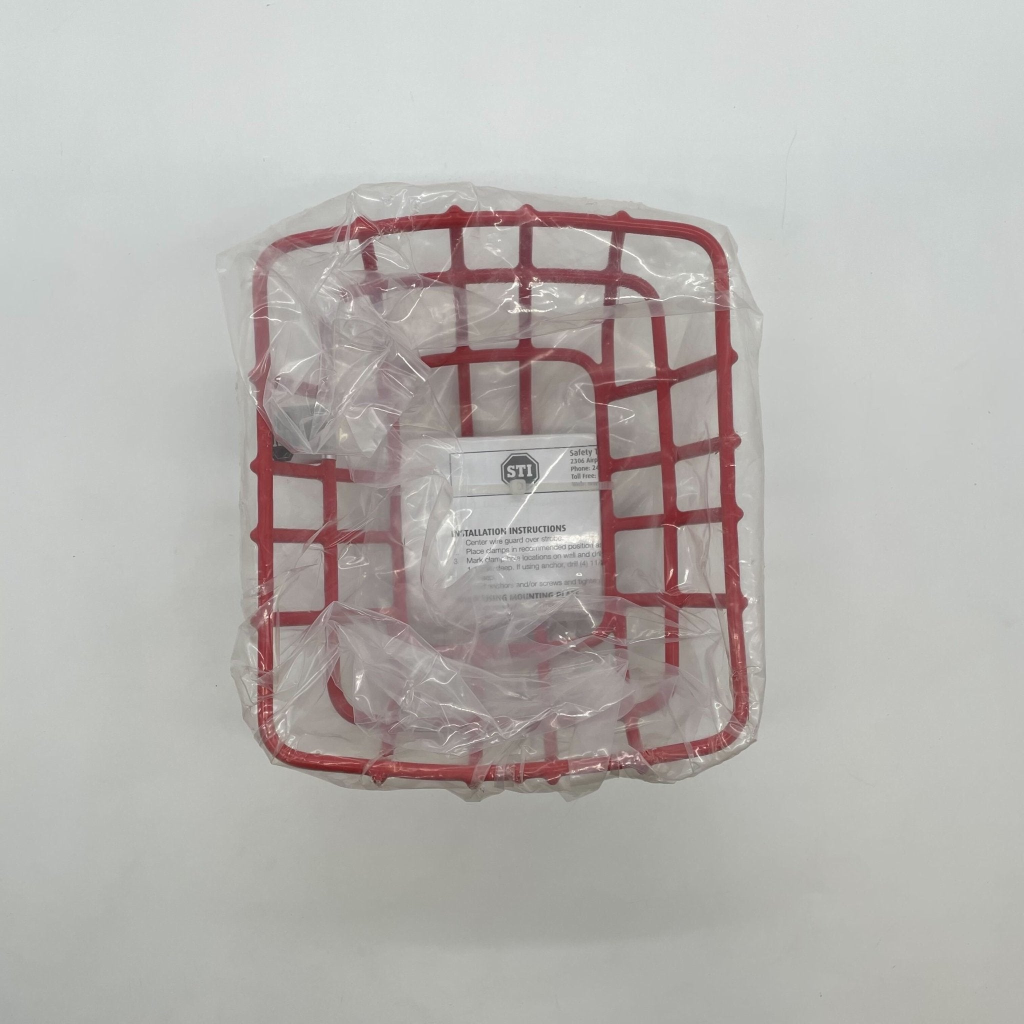 STI-9705-R Horn/Strobe/Speaker Damage Stopper, Flush Mount, 7.40 in H x 6.15 in W x 3.39 in D, Red - The Fire Alarm Supplier