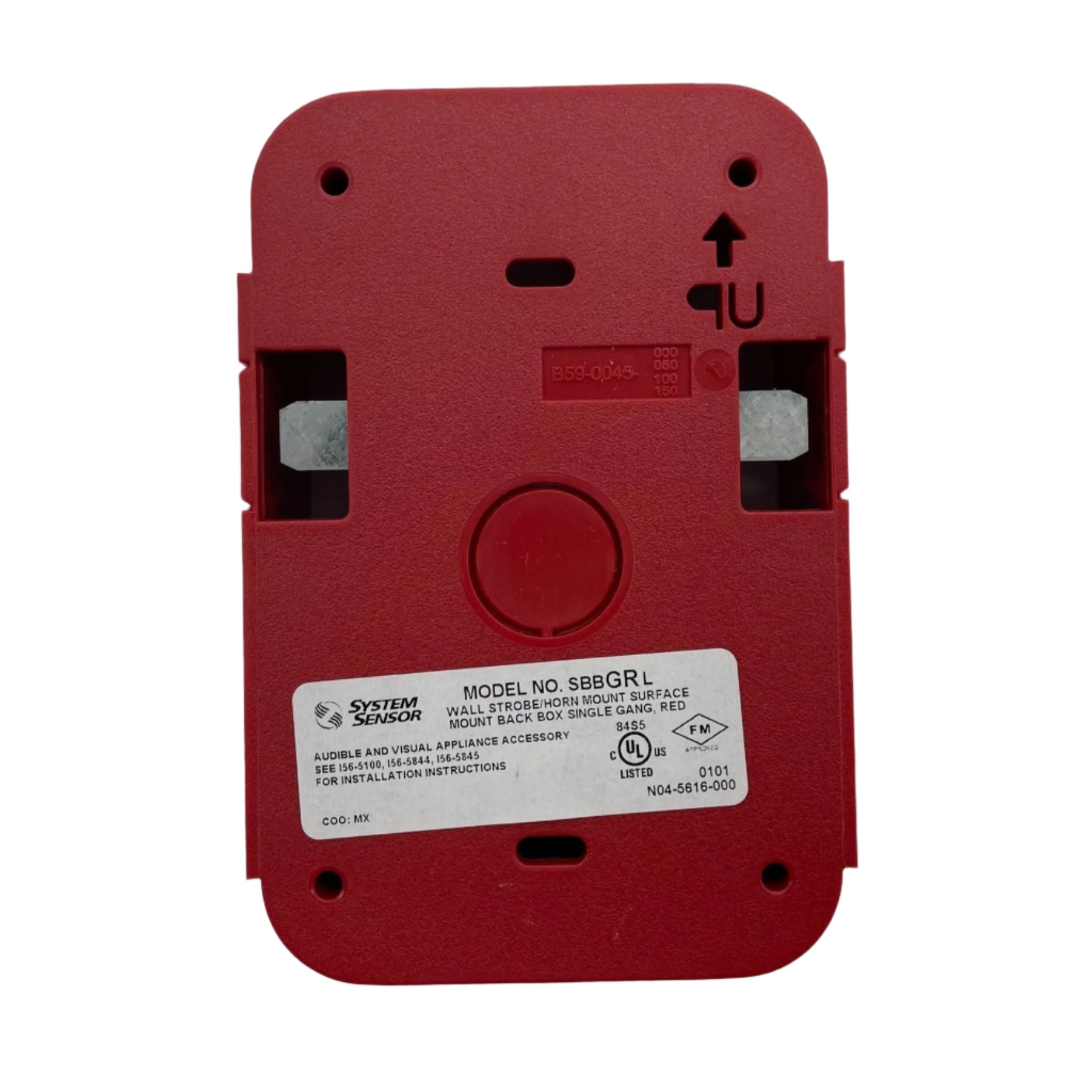 System Sensor SBBGRL Compact Footprint Wall Surface-Mountable Back