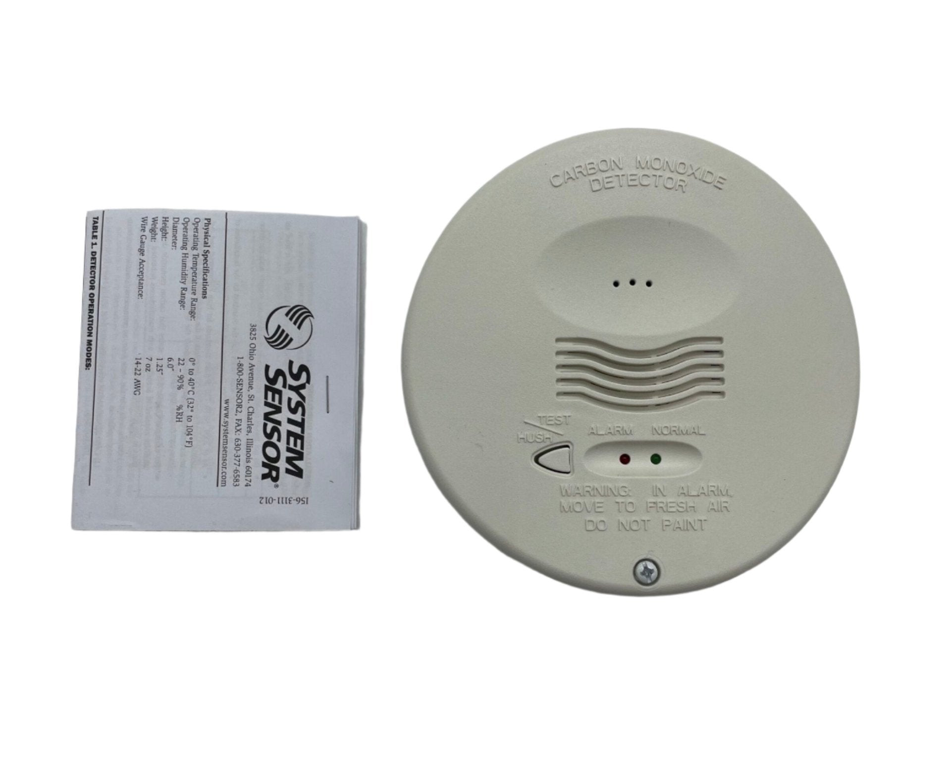 System Sensor CO1224TR - The Fire Alarm Supplier