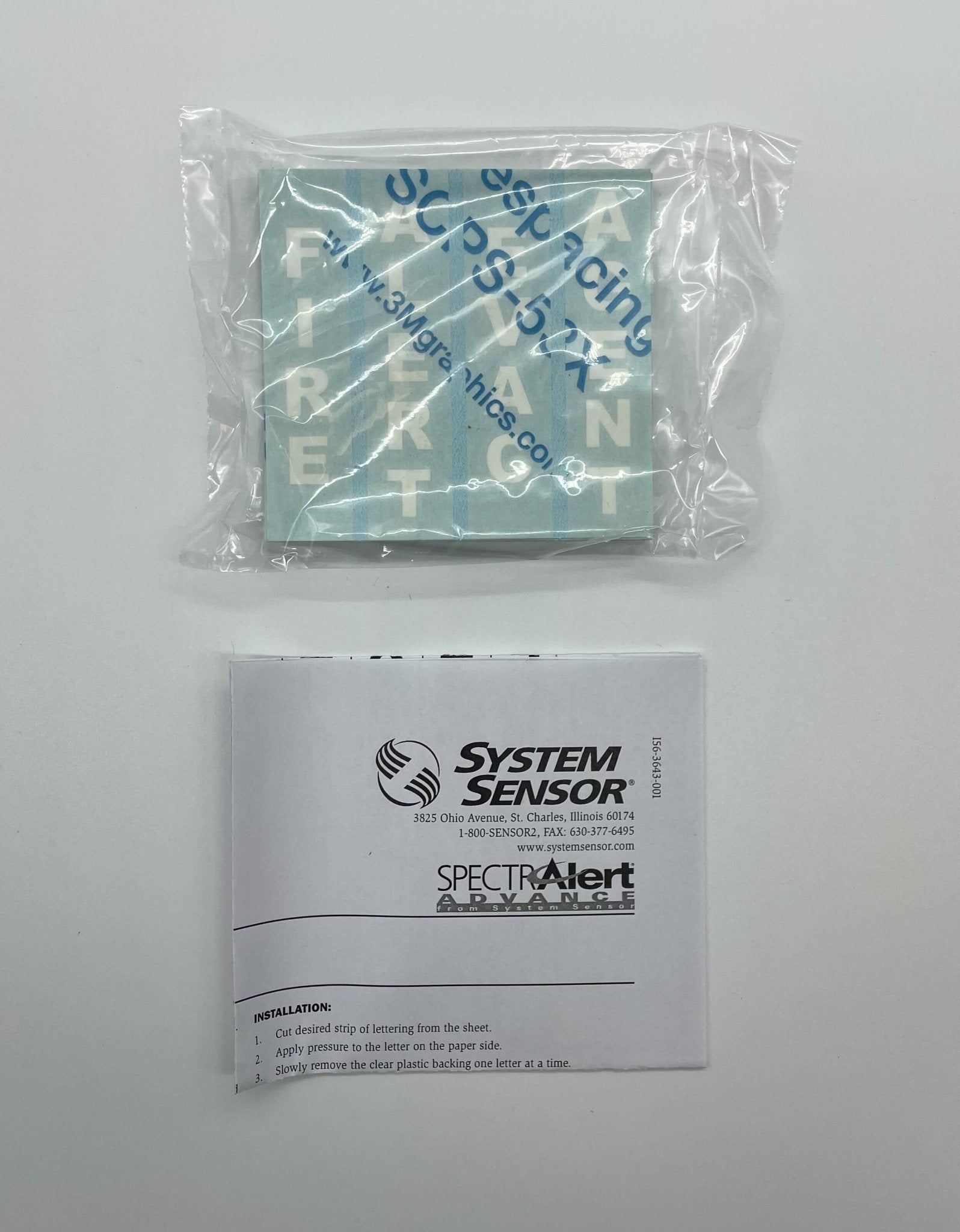 System Sensor DECAL-W Wall Accessory - The Fire Alarm Supplier