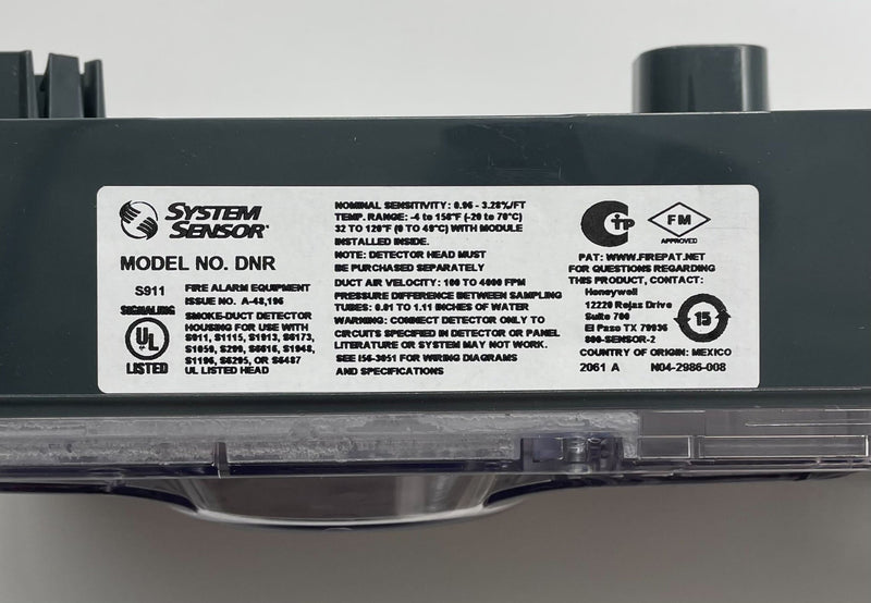 System Sensor DNR Duct Detector - The Fire Alarm Supplier