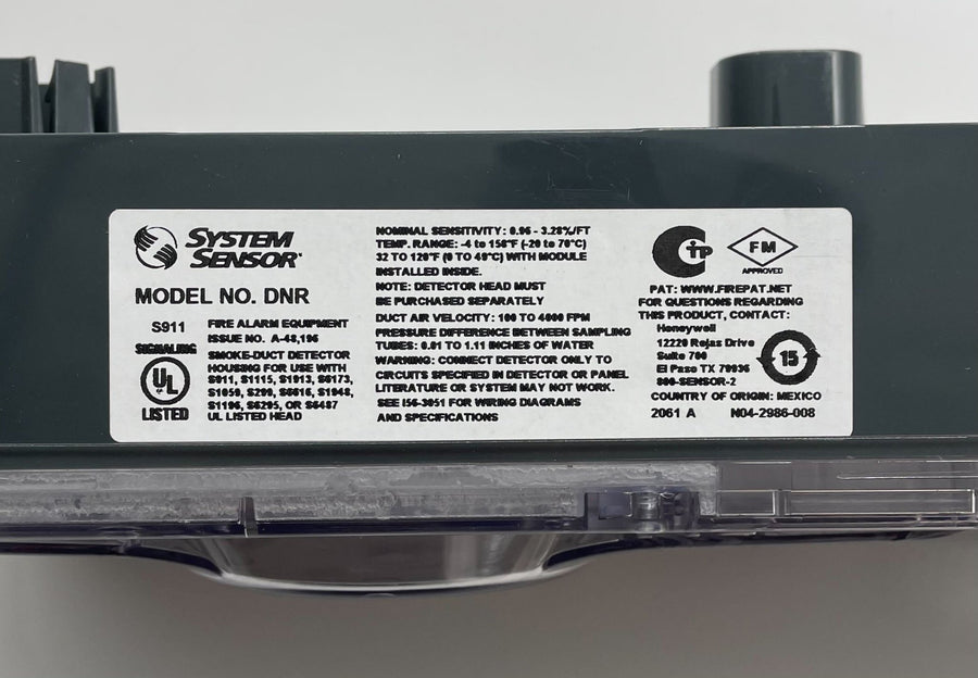 System Sensor DNR Duct Detector - The Fire Alarm Supplier