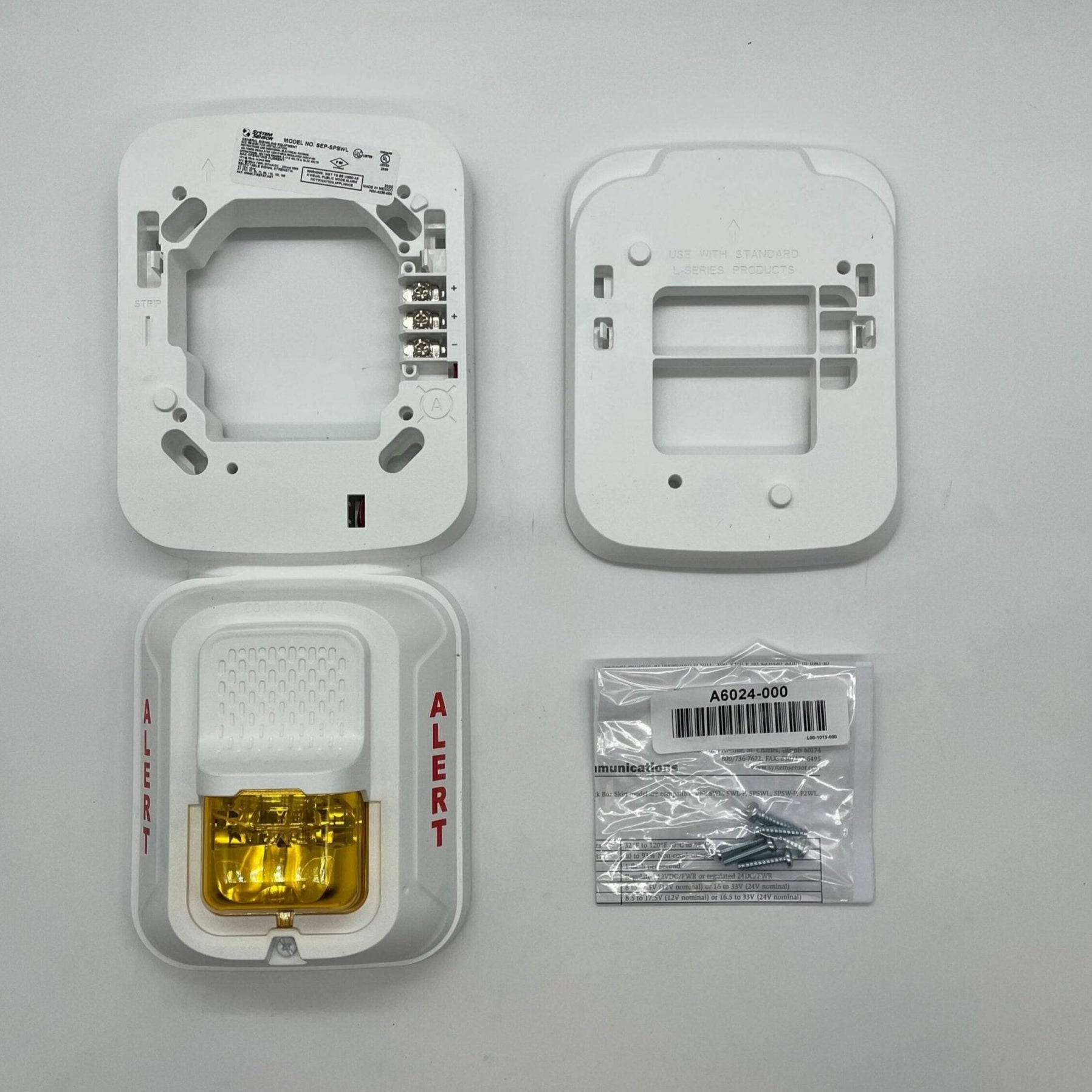 System Sensor SEP-SPSWL Dual Strobe Exp Plate, Wall - The Fire Alarm Supplier