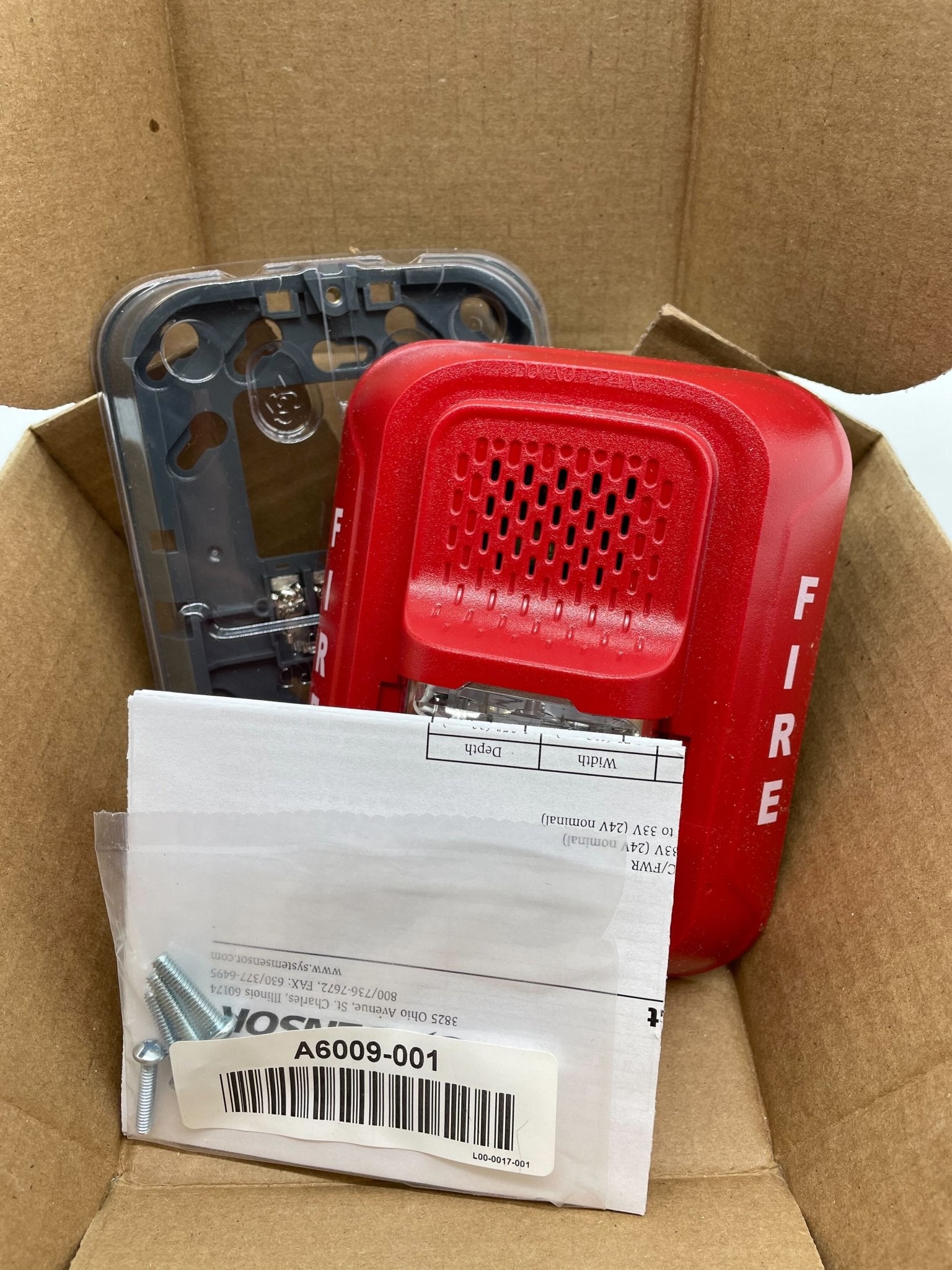 System Sensor P4RL Wire Horn Strobe Sensor - The Fire Alarm Supplier