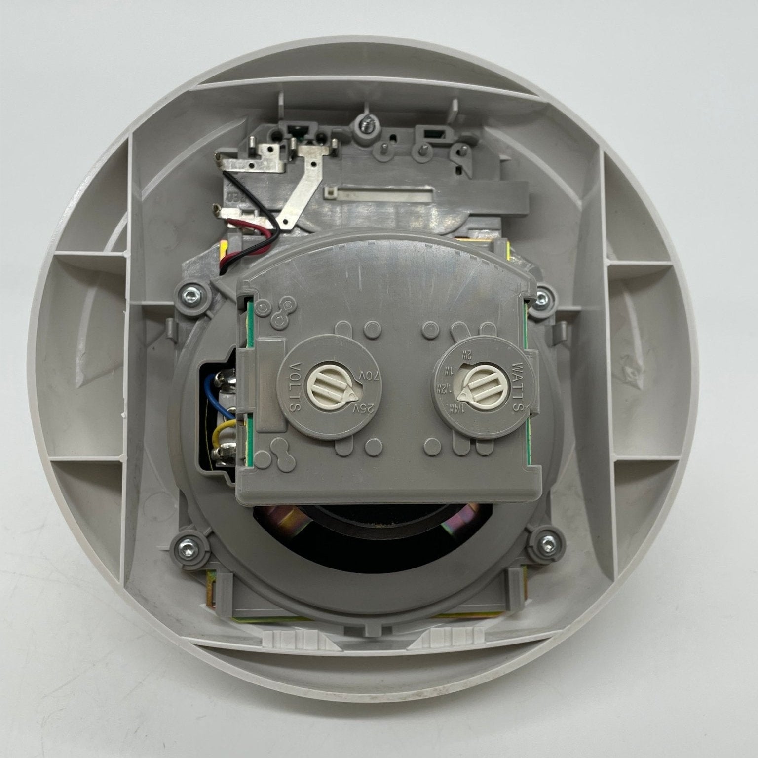 System Sensor PC4W horn strobe alarm device with bright flashing light and loud horn for fire safety.