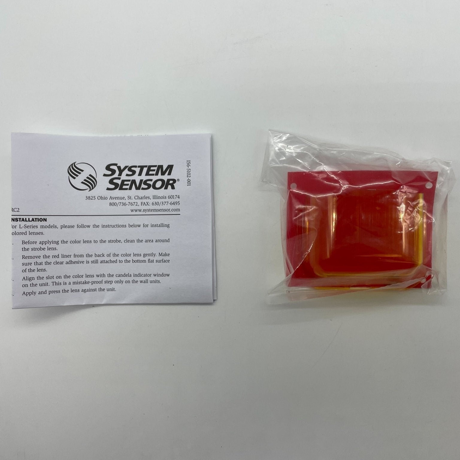 System Sensor LENS-A2 Wall Amber Lens