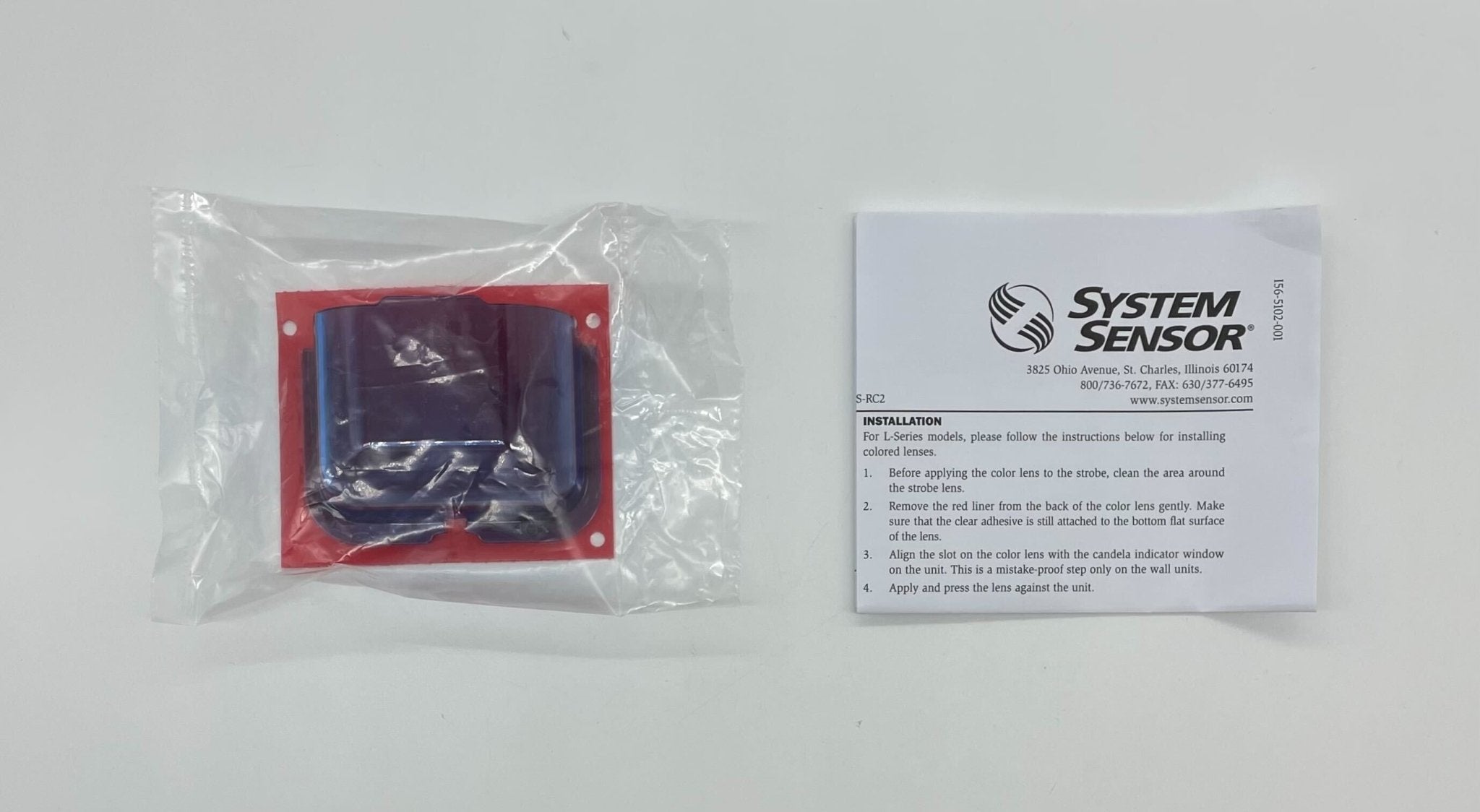 System Sensor LENS-B2 L-Series Lens for Indoor Wall Mount Strobes, Blue - The Fire Alarm Supplier