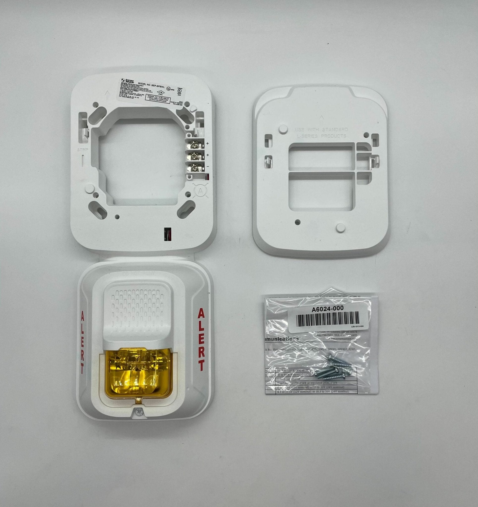 System Sensor SEP-SPSWL Dual Strobe Exp Plate, Wall - The Fire Alarm Supplier