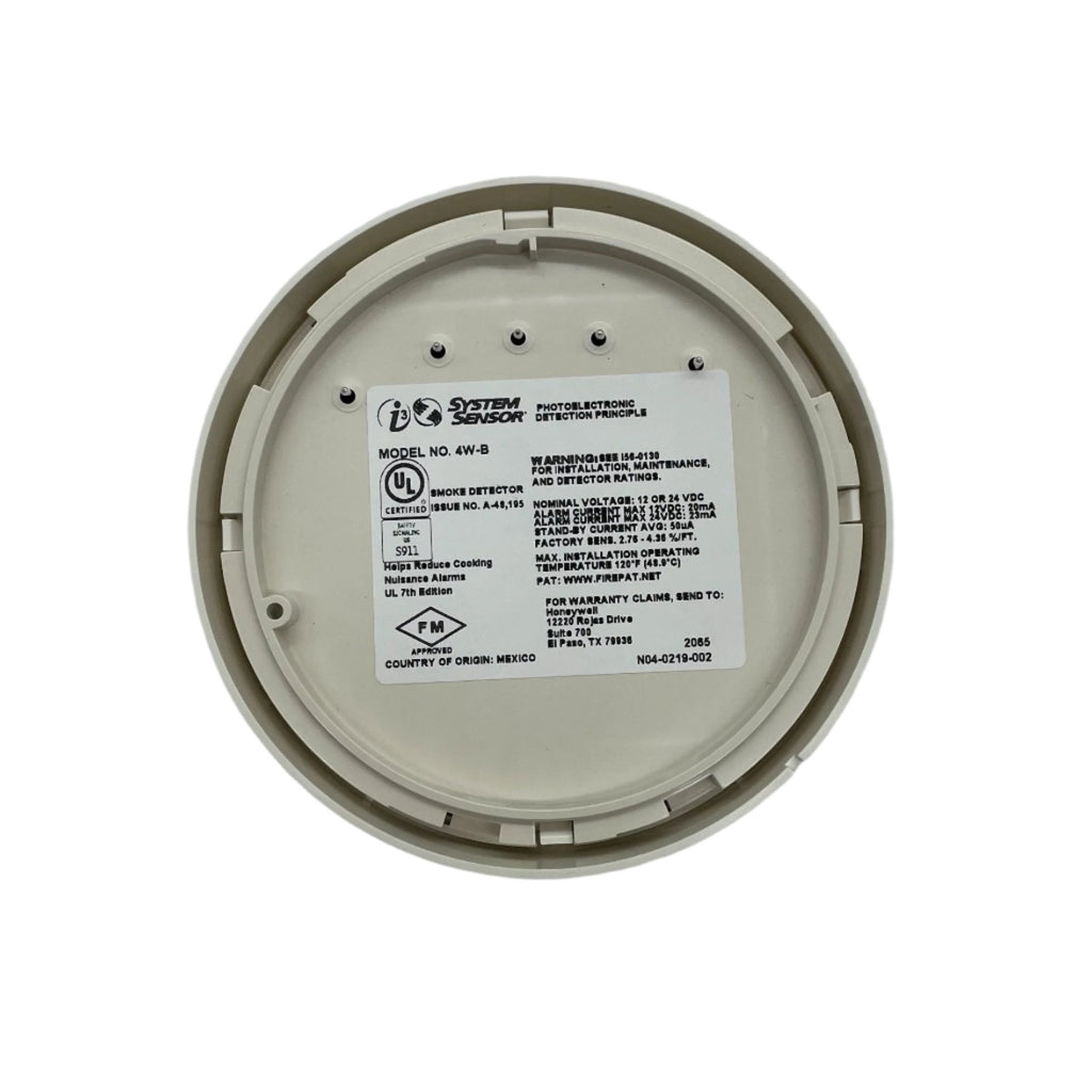 System Sensor 4W-B Smoke Detector 4-Wire