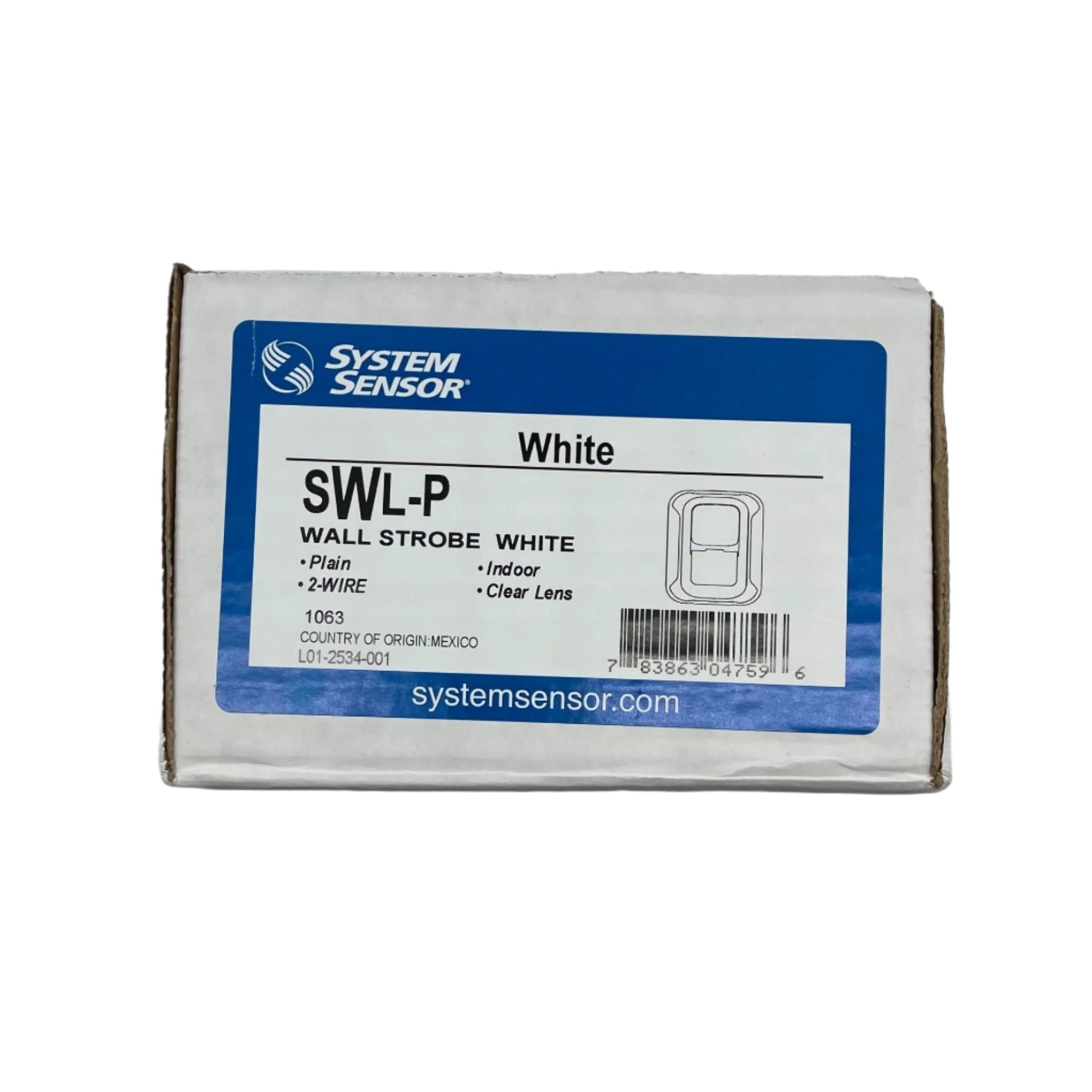 System Sensor SWL-P Unmarked Strobe White - The Fire Alarm Supplier