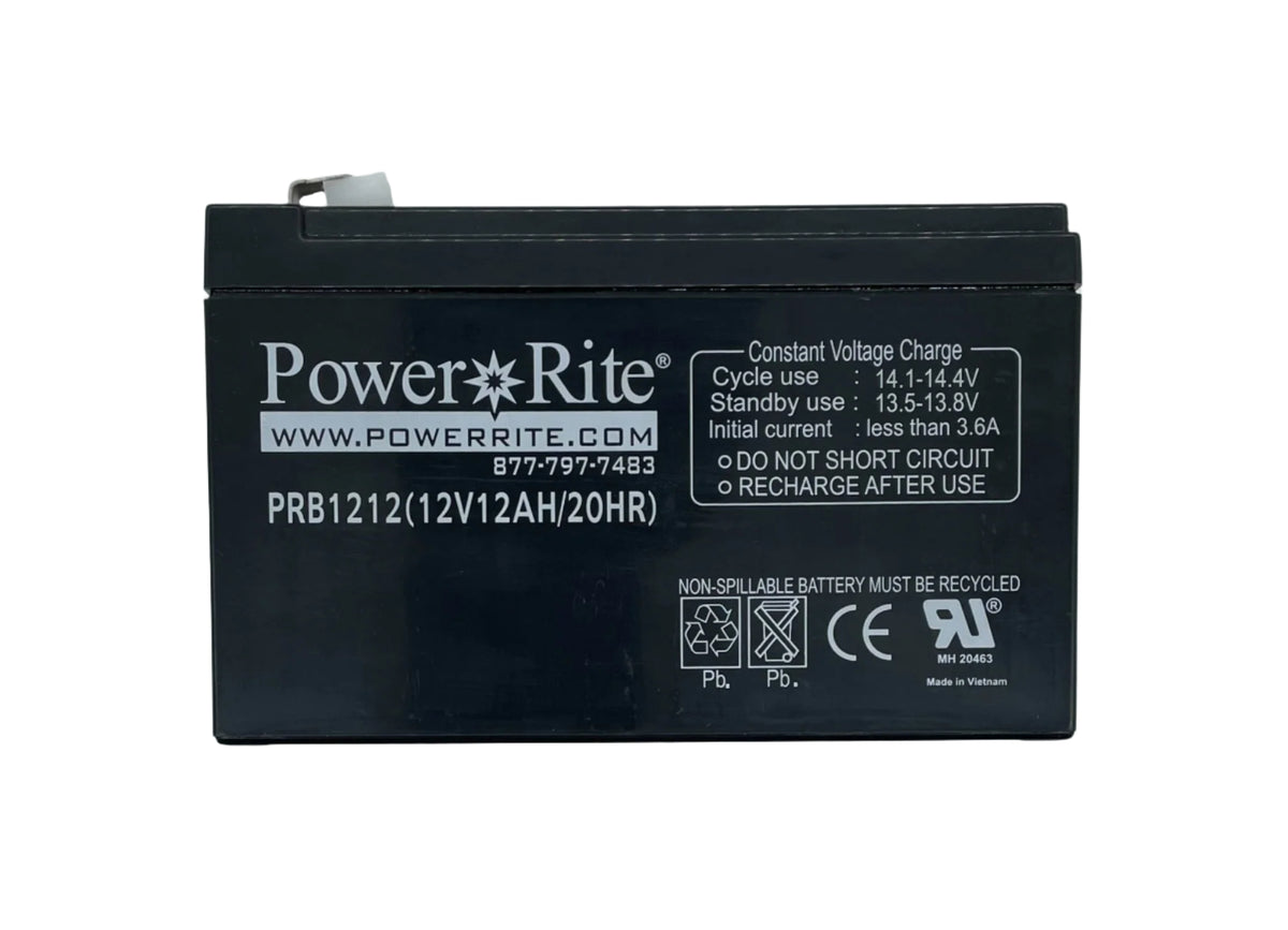 Vesda VBT-012 sealed lead acid battery by Xtralis, compact rechargeable battery for alarm and fire detection systems.