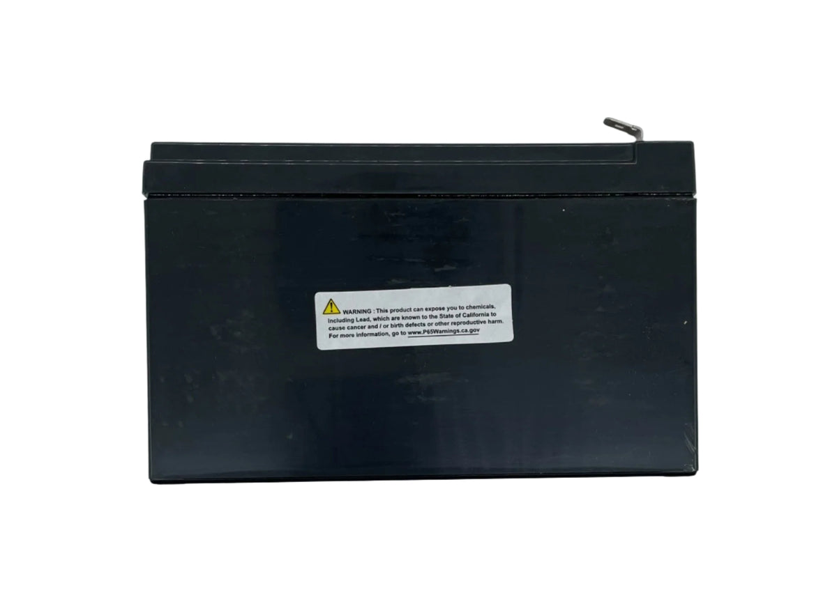 Vesda VBT-012 sealed lead acid battery by Xtralis, compact and durable power source for alarm systems and fire detection devices.