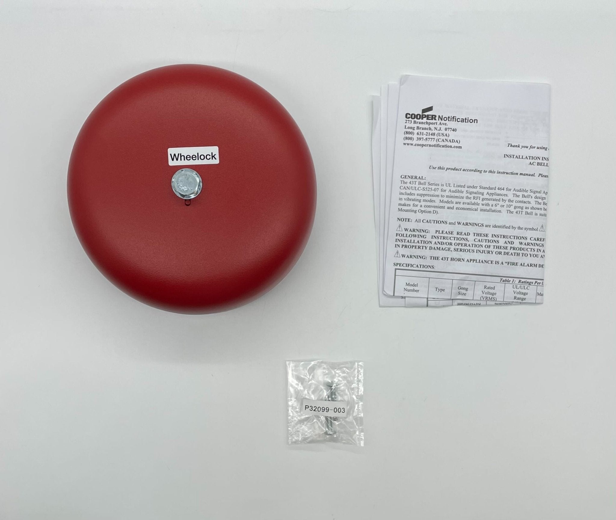 Wheelock 43T-G6-115-R - The Fire Alarm Supplier