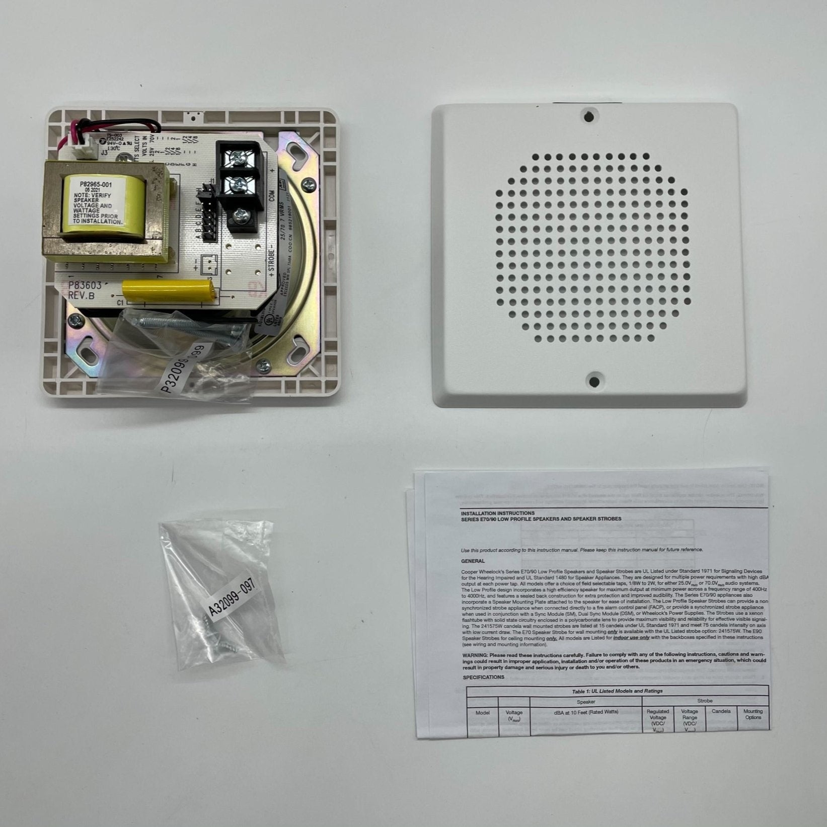 Wheelock E70-W - The Fire Alarm Supplier