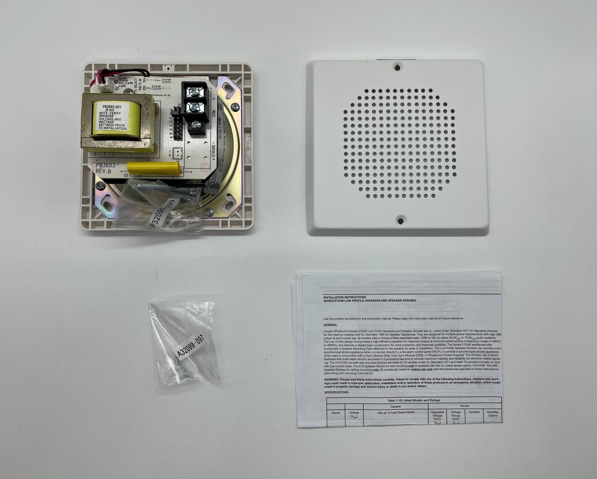 Wheelock E70-W - The Fire Alarm Supplier