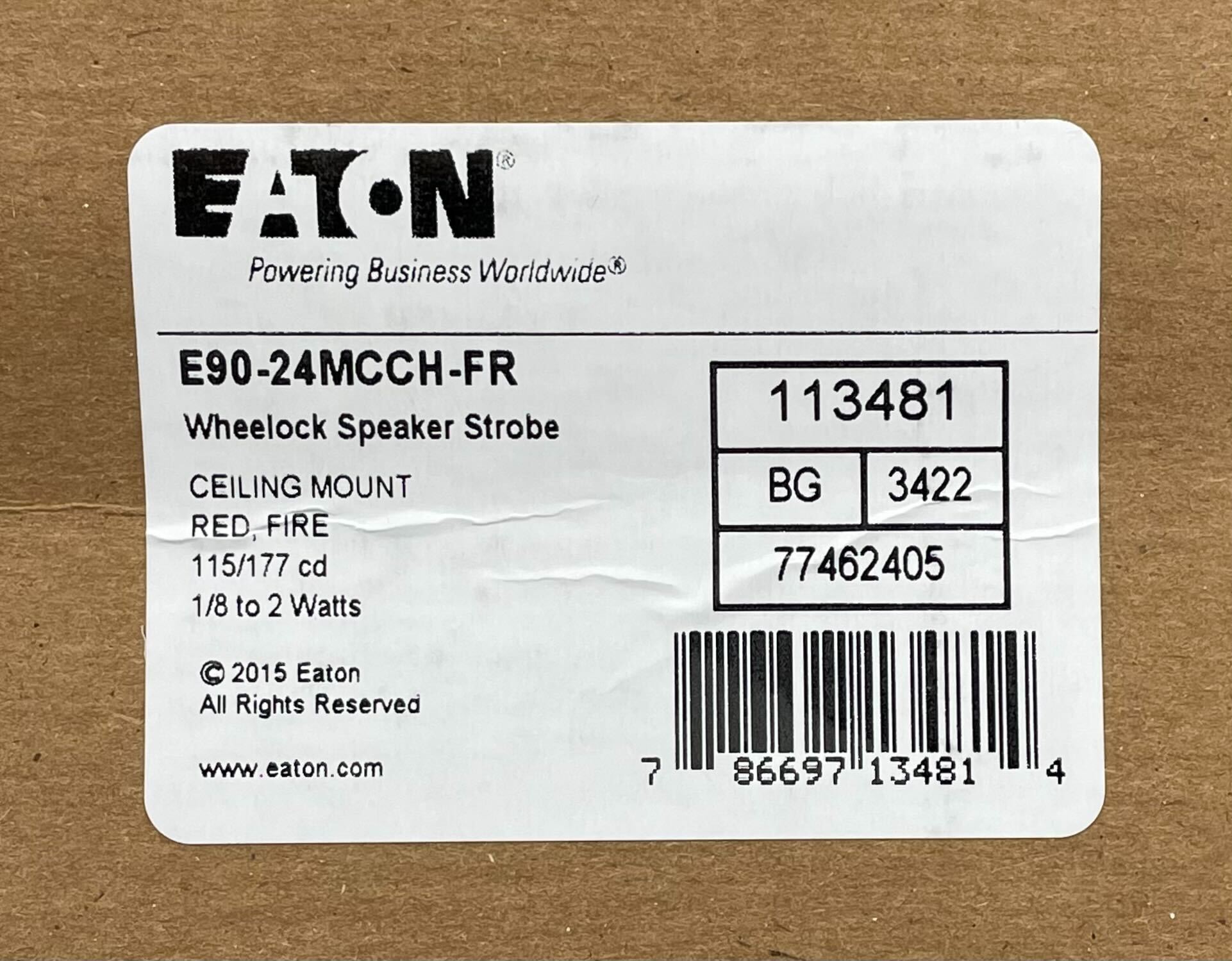 Wheelock E90-24MCCH-FR - The Fire Alarm Supplier