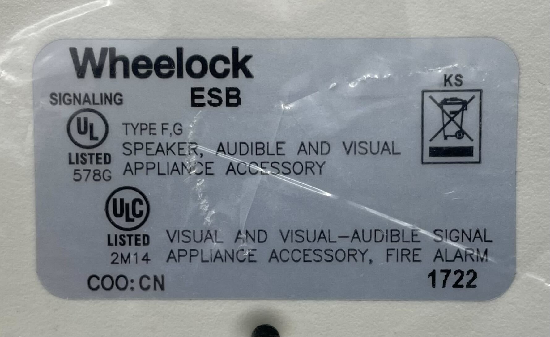 Wheelock ESBW - The Fire Alarm Supplier