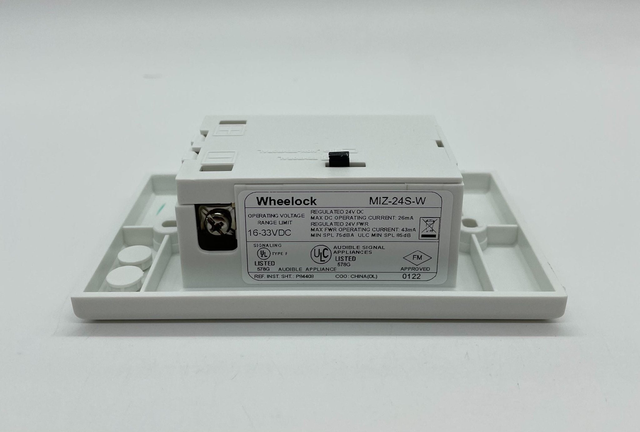 Wheelock MIZ-24S-W - The Fire Alarm Supplier