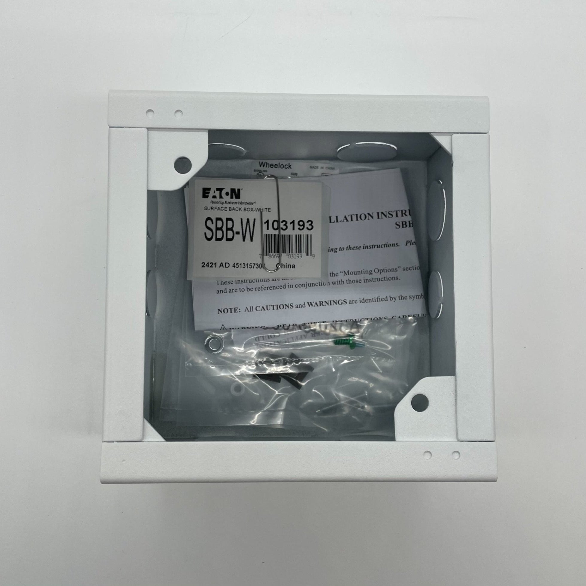 Wheelock SBB-W - The Fire Alarm Supplier